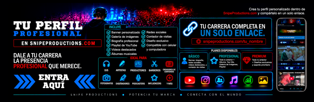 CREA TU PERFIL BANNER ESPAÑOL
